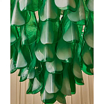 Люстра из стеклянных зеленых лепестков Petalled Illuminator варинант исполнения - 6 | Loft Concept во Владивостоке