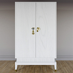 Платяной шкаф Elsa Dreams White с 2-мя фасадами варинант исполнения - 5 | Loft Concept во Владивостоке