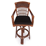 Барный стул из ротанга Eloise коричневый варинант исполнения - 2 | Loft Concept во Владивостоке