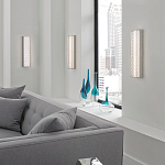 Бра прямоугольное в серебрянном цвете с ажурной решеткой Feiss варинант исполнения - 3 | Loft Concept во Владивостоке