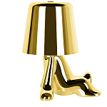 Настольная лампа фигурная золотого цвета с гладким абажуром Высота 17 см Sophia варинант исполнения - 4 | Loft Concept во Владивостоке