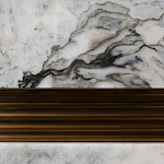 Тумба под телевизор с мраморной столешницей Uniqueness Marble варинант исполнения - 4 | Loft Concept во Владивостоке