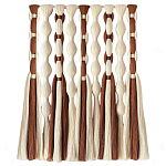 Дизайнерский Декор на стену с кисточками из хлопковых нитей wall panel Thread brushes варинант исполнения - 4 | Loft Concept во Владивостоке