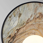 Бра круглое с каменным диском в металлической раме Sandstone Painting варинант исполнения - 2 | Loft Concept во Владивостоке