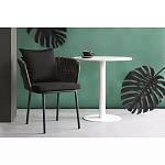 Стул мягкий с декором в виде плетеных лент на спинке и подлокотниках Semicircular Chair Decorated with Ribbons варинант исполнения - 5 | Loft Concept во Владивостоке