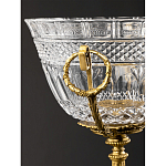 Чаша из рельефного стекла прозрачного цвета на бронзовой подставке Eden Garden варинант исполнения - 5 | Loft Concept во Владивостоке