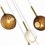 Люстра светодиодная с сферическими стеклянными плафонами Splatter варинант исполнения - 4 | Loft Concept во Владивостоке