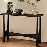 Консоль деревянная чёрная Black Tanner варинант исполнения - 4 | Loft Concept во Владивостоке