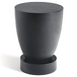 Приставной столик из массива манго Tom-tom Black варинант исполнения - 1 | Loft Concept во Владивостоке