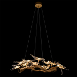 Люстра подвесная с прозрачными стеклянными птичками на ветвях Диаметр 100 см Serip Voa варинант исполнения - 3 | Loft Concept во Владивостоке