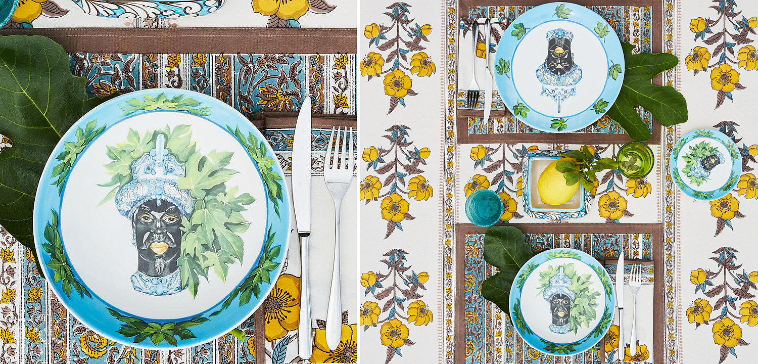 Тарелка Abhika SOUP PLATE MORO HEAD D22,5 Тарелка Abhika SOUP PLATE MORO HEAD D22,5 - Loft-Concept во Владивостоке