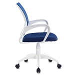 Офисное кресло с основанием из белого пластика Desk chairs Blue варинант исполнения - 3 | Loft Concept во Владивостоке