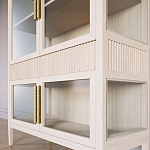 Витрина Primo со стеклянными фасадами и 2 ящиками Светлый дуб варинант исполнения - 5 | Loft Concept во Владивостоке