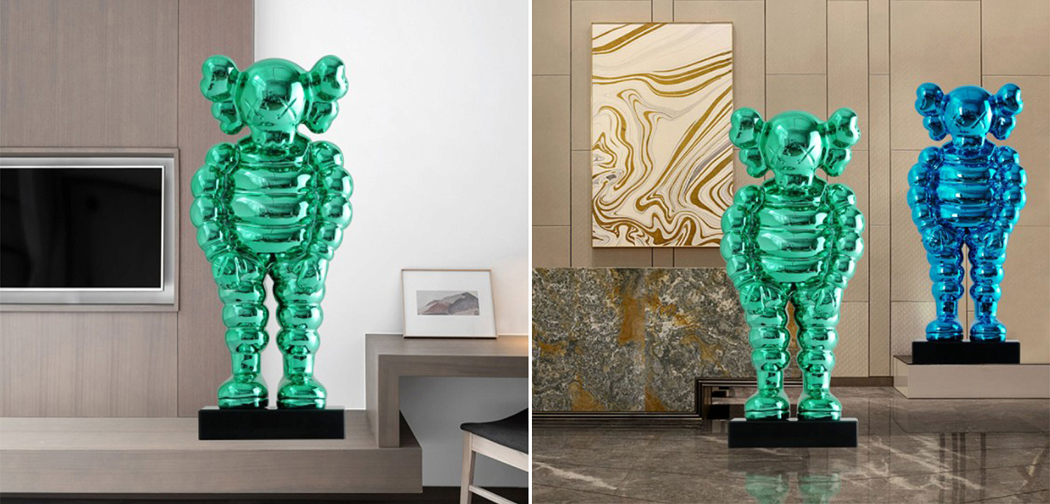 Статуэтка KAWS Bowed Down Green on stand Статуэтка KAWS Bowed Down Green on stand - Loft-Concept во Владивостоке
