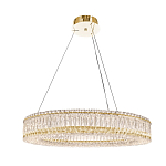 Люстра подвесная круглая из прозрачного хрусталя с золотым корпусом Selfsufficient варинант исполнения - 6 | Loft Concept во Владивостоке