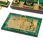 Настольный письменный набор из малахита с декором в виде лошади Leader Organizer варинант исполнения - 3 | Loft Concept во Владивостоке