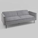 Диван современный вельветовый прямой Worcester Серый варинант исполнения - 4 | Loft Concept во Владивостоке