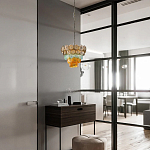 Люстра конусовидная с каскадом из разноцветных круглых подвесов Key Lustar варинант исполнения - 4 | Loft Concept во Владивостоке