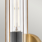 Бра для ванных комнат с прозрачным цилиндрическим плафоном на круглом основании Hinkley варинант исполнения - 4 | Loft Concept во Владивостоке