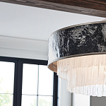 Люстра круглая с подвесками из текстурированного стекла молочного цвета Hinkley варинант исполнения - 7 | Loft Concept во Владивостоке