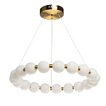 Люстра круглая с матовыми белыми шарами PEARLS Suspension варинант исполнения - 2 | Loft Concept во Владивостоке