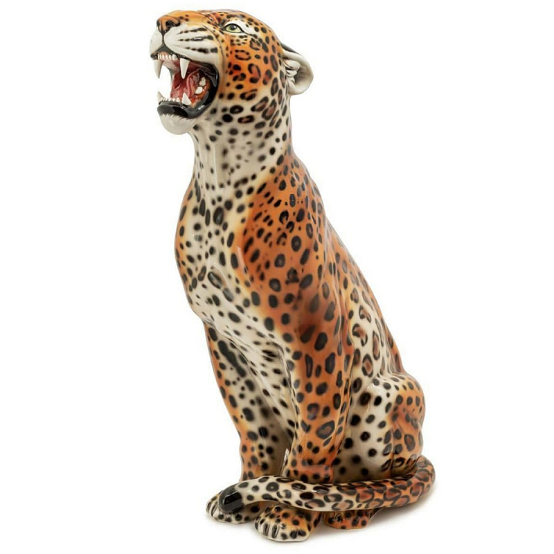 Статуэтка Leopard Right Оранжевый Черный Коричневый Статуэтка Leopard Right Оранжевый Черный Коричневый во Владивостоке | Loft Concept