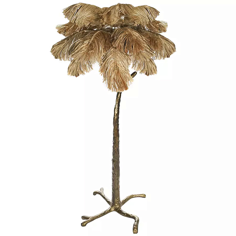 Торшер в виде пальмы Palm Tree Design Золотой Черный Торшер в виде пальмы Palm Tree Design Золотой Черный во Владивостоке | Loft Concept