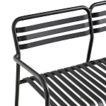 Скамья из алюминия Mack Metal Bench Black варинант исполнения - 4 | Loft Concept во Владивостоке