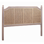 Изголовье кровати коричневое с обивкой из ротанга Olivia Headboard варинант исполнения - 1 | Loft Concept во Владивостоке