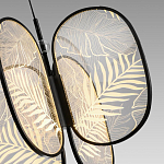 Люстра с гравировкой на акриловых плафонах Gravyura Black D 50 см варинант исполнения - 3 | Loft Concept во Владивостоке