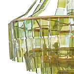 Люстра круглая каскадная Explosion of Green Shades зеленое стекло варинант исполнения - 1 | Loft Concept во Владивостоке