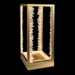 Настольная лампа прямоугольная с декоративными элементами в виде кристаллов Smooth Shine варинант исполнения - 1 | Loft Concept во Владивостоке