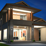 Настенный фонарь уличный прямоугольный черного цвета со стеклом с пузырьками Eurofase варинант исполнения - 6 | Loft Concept во Владивостоке