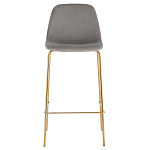 Барный стул на золотистых ножках VENDRAMIN Grey варинант исполнения - 2 | Loft Concept во Владивостоке