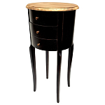 Комод маленький круглый c 3-мя ящиками и состаренным эффектом Vintage варинант исполнения - 1 | Loft Concept во Владивостоке