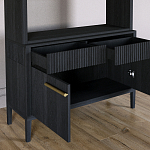 Стеллаж Primo с ящиками Черный дуб  варинант исполнения - 6 | Loft Concept во Владивостоке