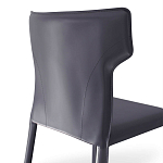 Стул серый из искуственной кожи на 4-х ножках Enigma Gray варинант исполнения - 2 | Loft Concept во Владивостоке