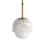 Подвесной светильник из белого алебастра Cryptocrystalline Stone варинант исполнения - 5 | Loft Concept во Владивостоке
