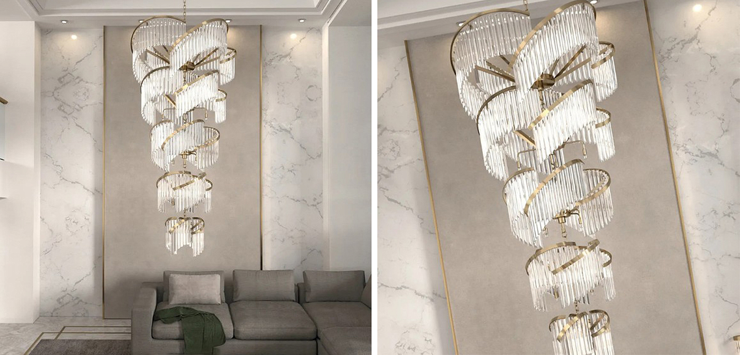 Большая Многоярусная Люстра для Высокого потолка Odeon Large Tiered Chandelier Большая Многоярусная Люстра для Высокого потолка Odeon Large Tiered Chandelier - Loft-Concept во Владивостоке