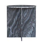 Столик кофейный с столешницей из черного мрамора Compact Black Marble Table варинант исполнения - 3 | Loft Concept во Владивостоке