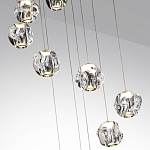 Люстра каскадня с 12-ю прозрачными шарообразными плафонами Bubbles Bocci варинант исполнения - 6 | Loft Concept во Владивостоке