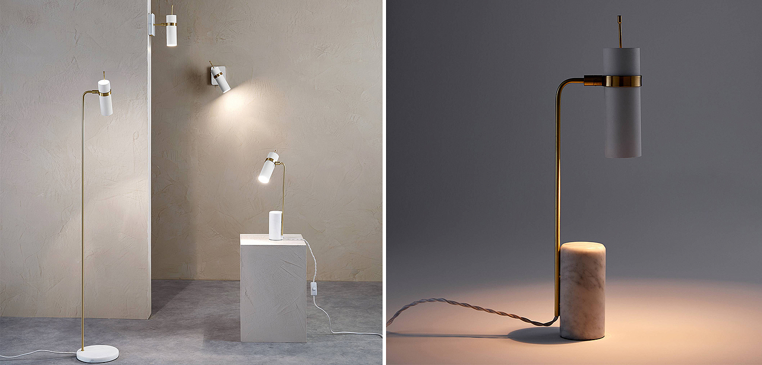 Настольная лампа Detlef Table lamp white marble Настольная лампа Detlef Table lamp white marble - Loft-Concept во Владивостоке