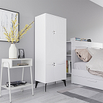 Комод белый с 4-мя дверцами на металлических ножках SPARK MULTIPURPOSE CABINET WHITE варинант исполнения - 2 | Loft Concept во Владивостоке