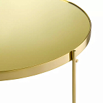 Кофейный столик овальный золотой Modern Mirror Gold Table варинант исполнения - 3 | Loft Concept во Владивостоке