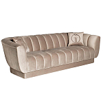 Диван трехместный велюровый серый Island of Comfort варинант исполнения - 1 | Loft Concept во Владивостоке