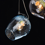 Люстра каскадная с 5-ю разноцветными стеклянными плафонами Kaleido варинант исполнения - 6 | Loft Concept во Владивостоке