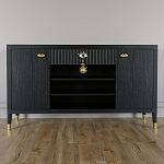 Комод-буфет Elsa Dreams Black с открытыми полками   варинант исполнения - 6 | Loft Concept во Владивостоке