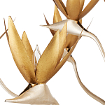 Люстра с плафонами в виде цветов Golden Bird of Paradise варинант исполнения - 1 | Loft Concept во Владивостоке