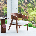 Приставной столик из массива дерева Walnut варинант исполнения - 10 | Loft Concept во Владивостоке