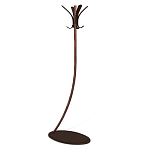 Вешалка коричневая с 4-мя крючками из пластика Curves Hangers варинант исполнения - 1 | Loft Concept во Владивостоке